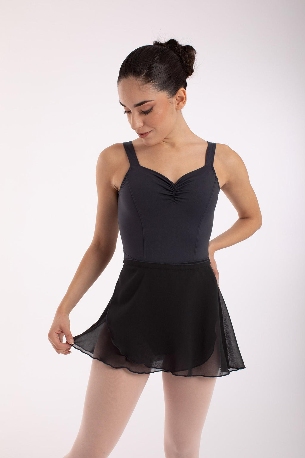 Intermezzo Gekreuzter Ballettrock Giselle aus Chiffon mit Bindebändern