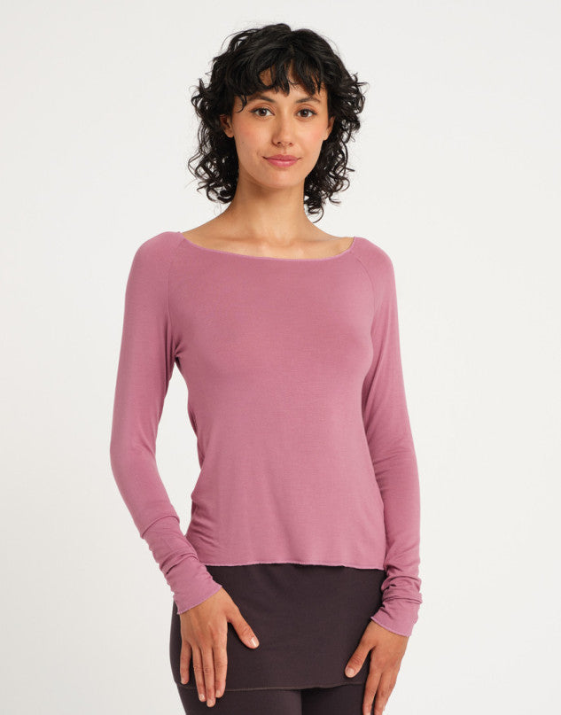 Temps Danse Bambusshirt mit Ballett-Ausschnitt - BALTIK