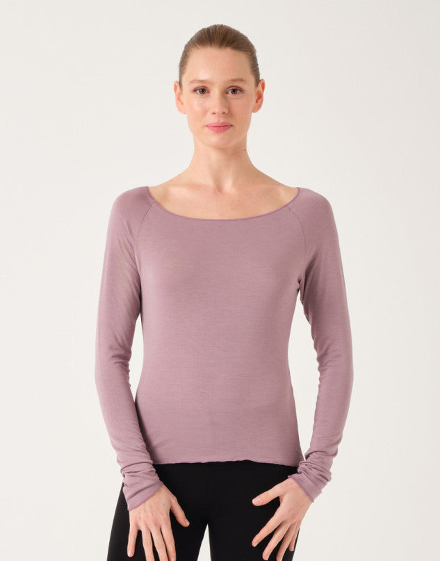 Temps Danse Bambusshirt mit Ballett-Ausschnitt - BALTIK