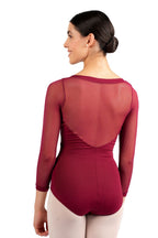 Só Dança Damen Balletttrikot mit Mesh-Einsatz