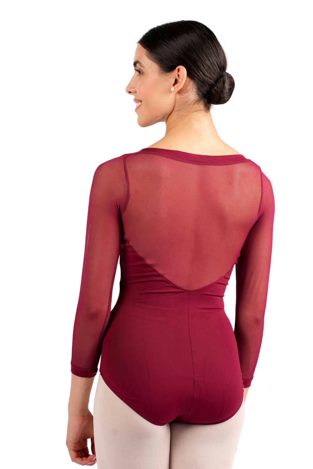 Só Dança Damen Balletttrikot mit Mesh-Einsatz