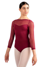 Só Dança Damen Balletttrikot mit Mesh-Einsatz